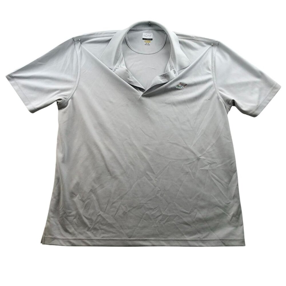 Greg Norman Mens Polo Shirt Size XL Short Sleeve Classic Gray Casual Athleisure